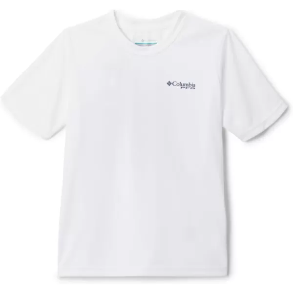 Columbia Boys Terminal Tackle PFG Tarpon Print Short SleeveWhitePfg Y Tarpon Print Palmeria