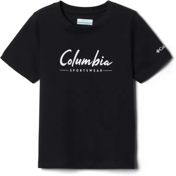 Columbia Boys Valley Creek Short Sleeve Graphic ShirtBlack Logowear Script