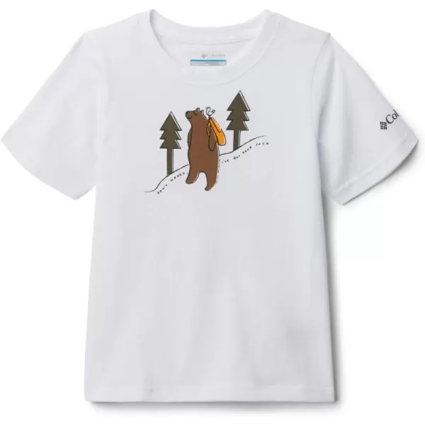 Columbia Boys Valley Creek Short Sleeve Graphic ShirtWhite Bearly Pack