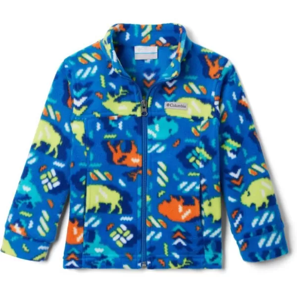 Columbia Boys Zing Iii Fleece JacketBig Boys Bright Indigo Buffaloroam