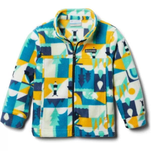 Columbia Boys Zing Iii Fleece JacketBig Boys Deep Marine Summer Escape