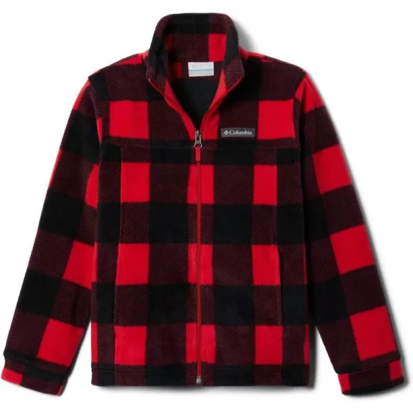 Columbia Boys Zing Iii Fleece JacketBig Boys Mountain Red Check