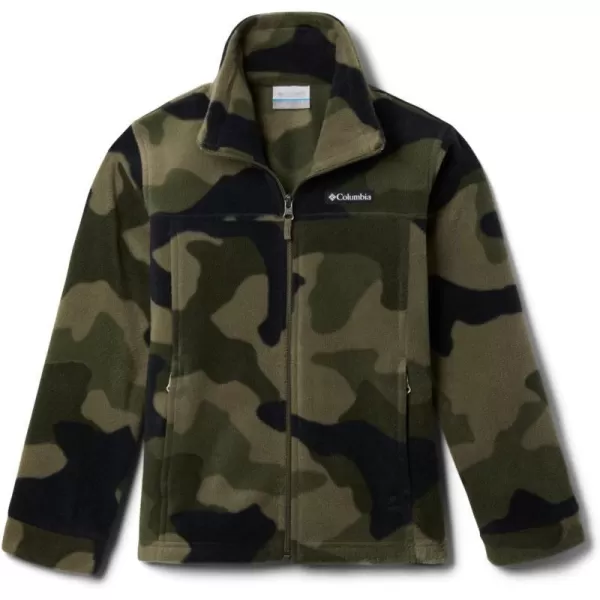 Columbia Boys Zing Iii Fleece JacketBig Boys Stone Green Mod Camo