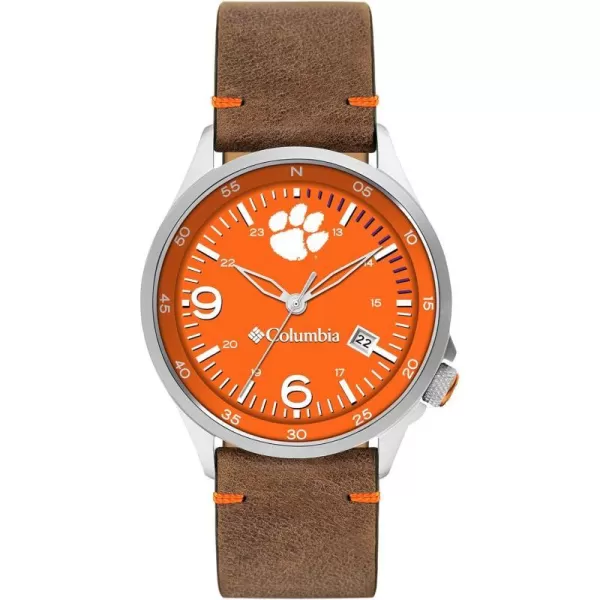 Columbia Canyon Ridge Clemson Tigers Mens Watch with Saddle Color Leather StrapColumbia Canyon Ridge Clemson Tigers Mens Watch with Saddle Color Leather Strap