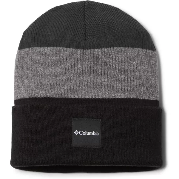 Columbia City Trek Color Block BeanieBlackCity Grey HeatherShark