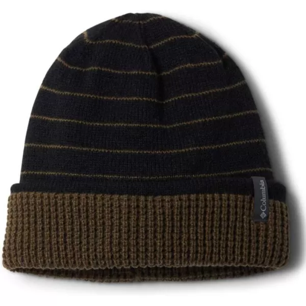 Columbia City Trek Reversible BeanieBlack StripeOlive Green