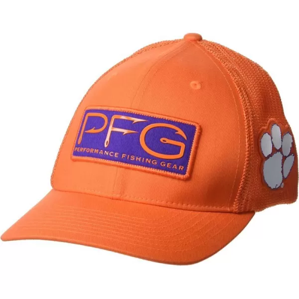 Columbia Collegiate PFG Mesh Hooks Ball CapClemson Tigers Cle  Spark Orange