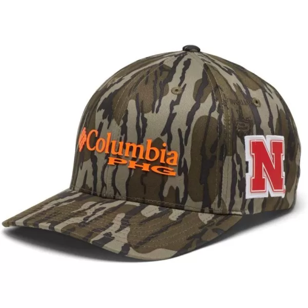 Columbia Collegiate PHG Camo BallcapNeb  Mossy Oak Bottomland