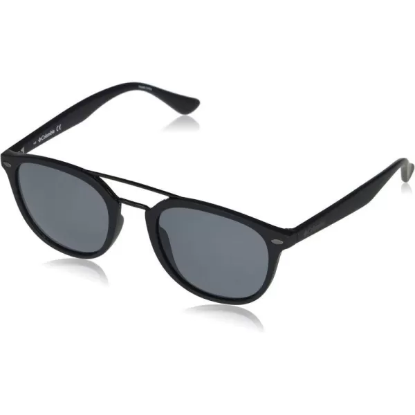 Columbia Firecamp Round SunglassesMatte BlackSmoke Polarized