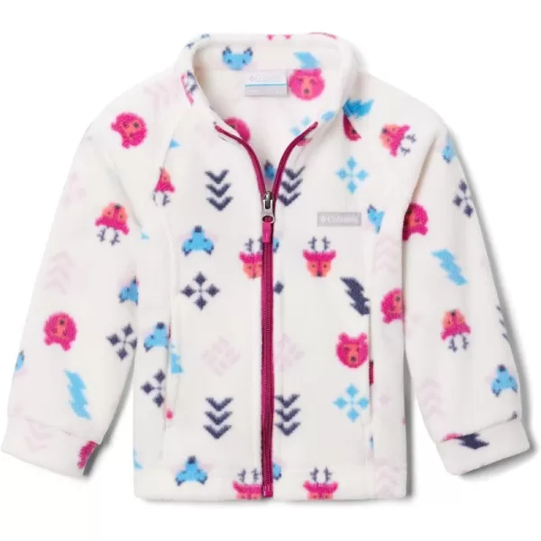 Columbia Girls Benton Springs Ii Printed Fleece JacketToddler Girls Chalk Woodlands