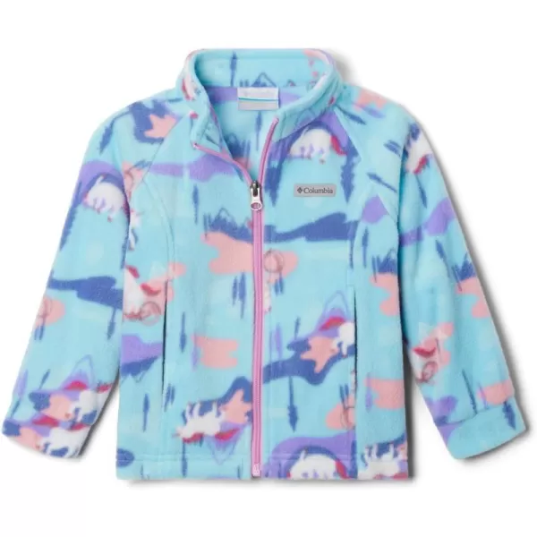 Columbia Girls Benton Springs Ii Printed FleeceAquamarine Uninature