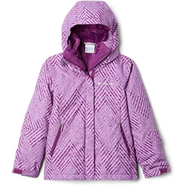 Columbia Girls Bugaboo Ii Fleece Interchange JacketPlum Chevron Print