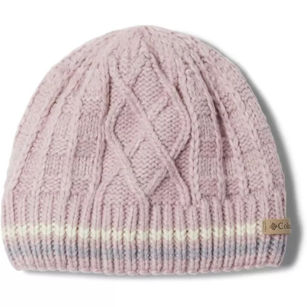 Columbia Girls Cabled Cutie BeanieMineral PinkChalkColumbia Grey