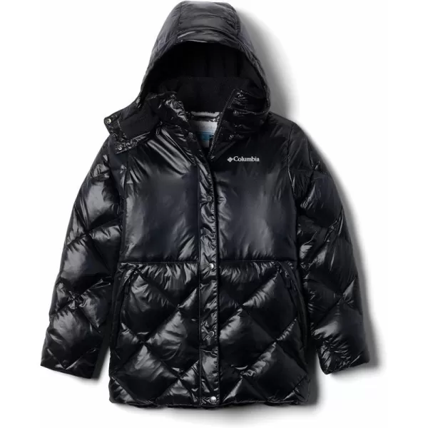 Columbia Girls Forest Park Down Hooded PufferBlack High GlossBlack