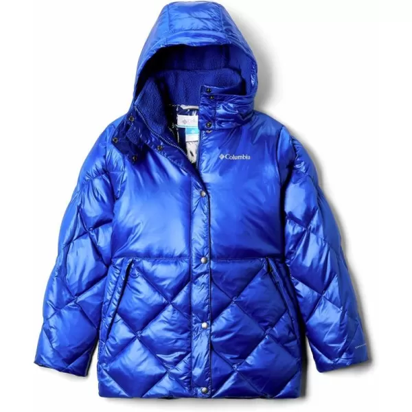 Columbia Girls Forest Park Down Hooded PufferLapis Blue High Gloss