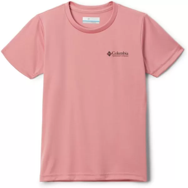 Columbia Girls Fork Stream Short Sleeve Graphic ShirtPink AgaveHeritage I