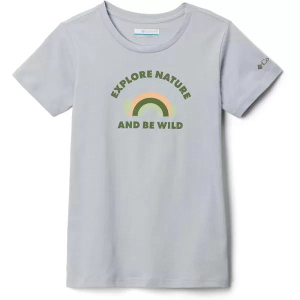 Columbia Girls Mission Lake Short Sleeve Graphic ShirtCirrus GreyExplore Nature