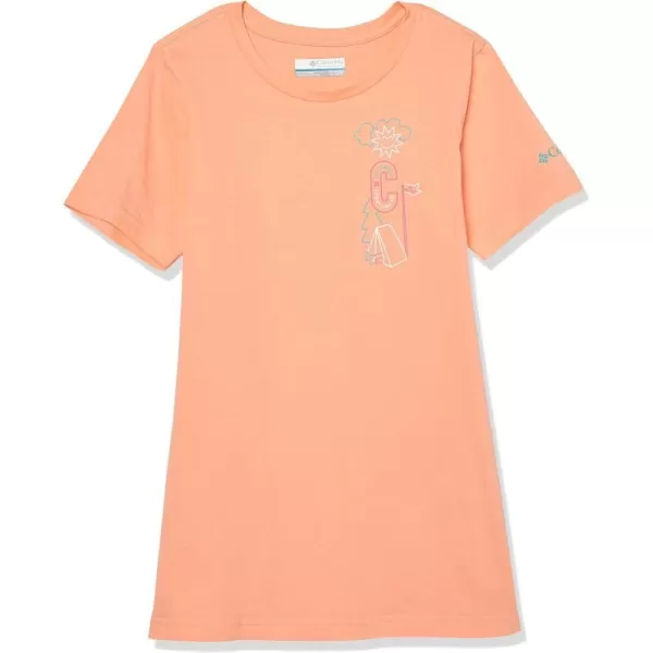 Columbia Girls Mission Lake Short Sleeve Graphic ShirtPeachCamp Csc Graphic