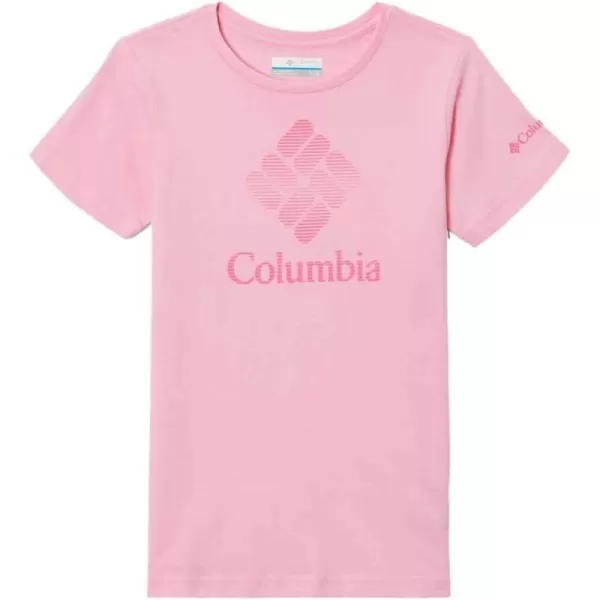 Columbia Girls Mission Lake Short Sleeve Graphic ShirtWild RoseCsc Stacked Banded Graphic