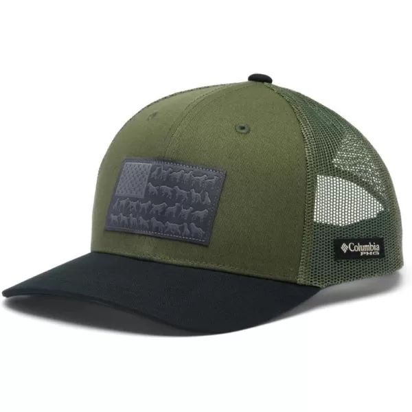 Columbia Girls PHG Mesh Snap BackSurplus GreenDog Flag