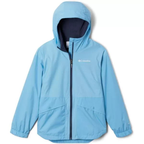 Columbia Girls Rainy Trails Fleece Lined JacketVista BlueVista Blue Slub