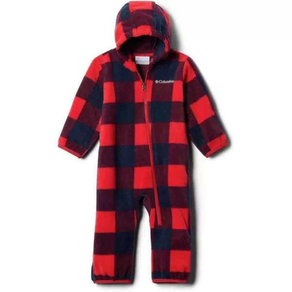 Columbia Girls Snowtop Ii BuntingBaby Boys Mountain Red Check PrintMountain Red