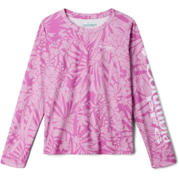 Columbia Girls Super Tidal Long SleeveBright Lavender Tropictones