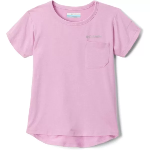 Columbia Girls Tech Trail Short Sleeve TeeCosmos Heather