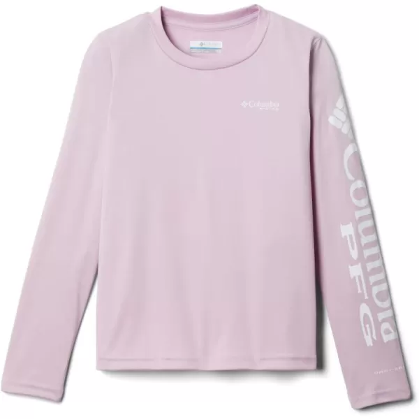 Columbia Girls Tidal Tee Long SleeveAuraWhite Logo