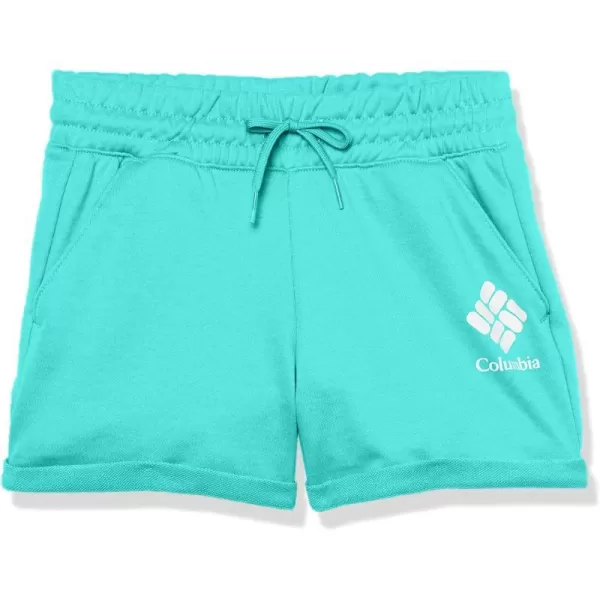 Columbia Girls Trek French Terry ShortBright Aqua