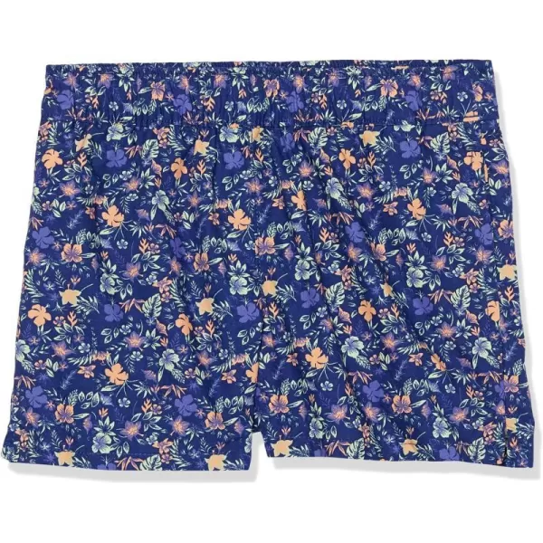 Columbia Girls Washed Out Printed ShortDark Sapphire Minibiscus