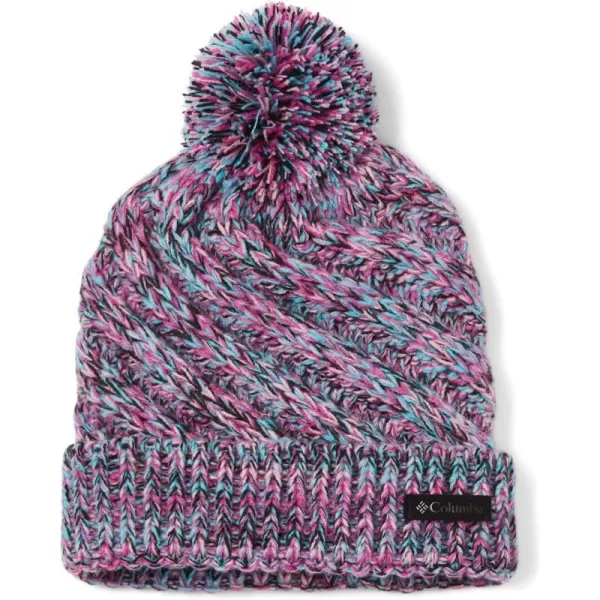 Columbia Girls Youth Bundle Up BeanieBlack  Pink Ice  Pink Orchid