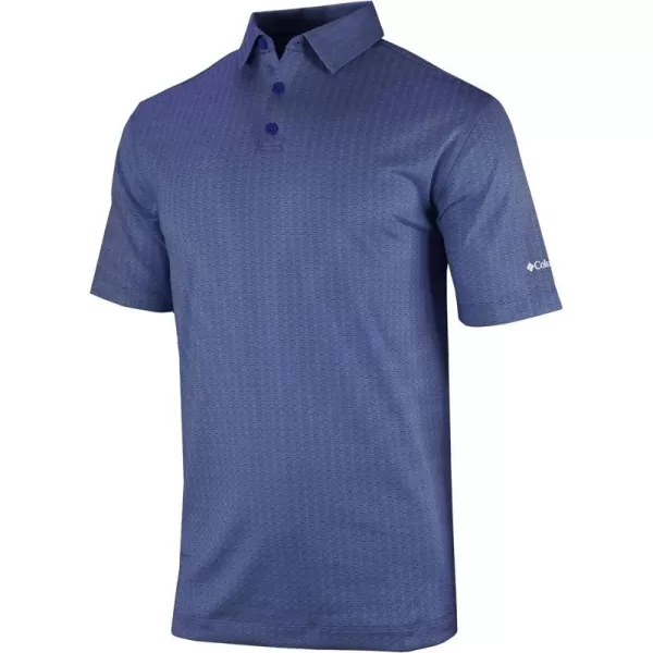 Columbia Golf Mens Crosswater Ridge PoloCollegiate Navy