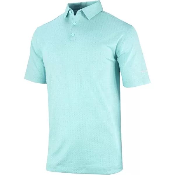 Columbia Golf Mens Crosswater Ridge PoloGulf Stream