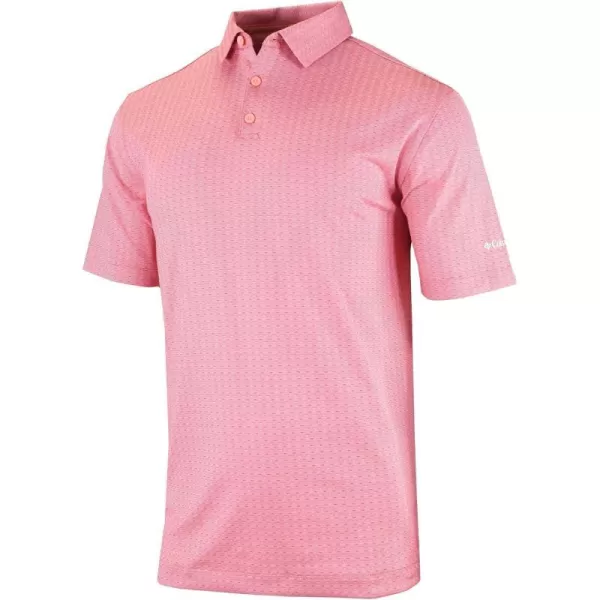 Columbia Golf Mens Crosswater Ridge PoloSorbet