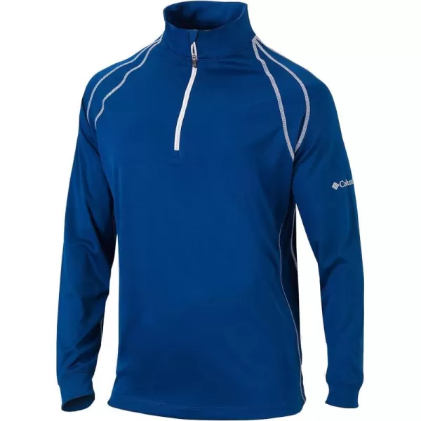 Columbia Golf Mens OmniHeat Range Session 14 Zip PulloverAzul