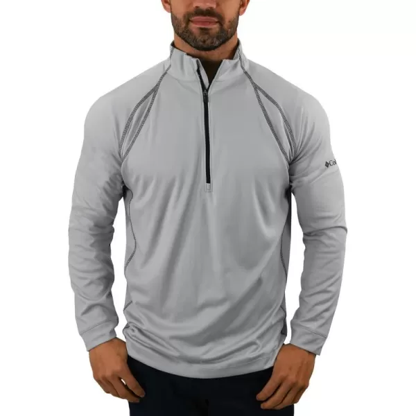 Columbia Golf Mens OmniHeat Range Session 14 Zip PulloverCool Grey