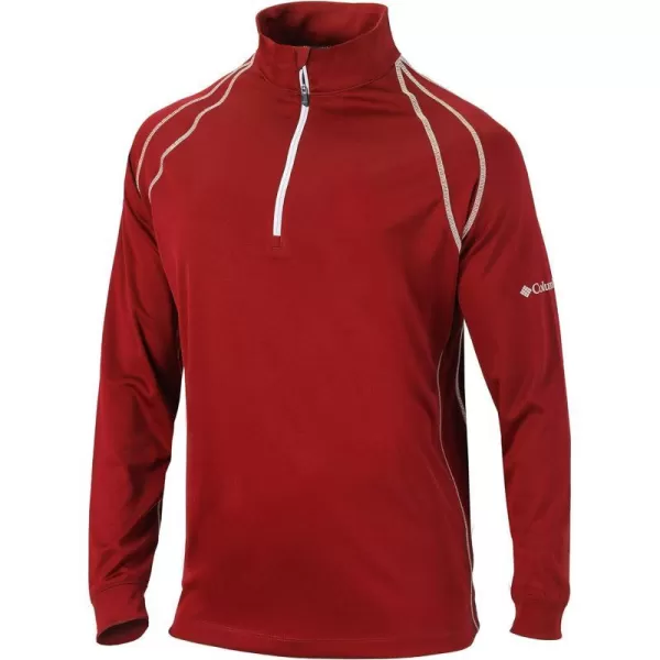 Columbia Golf Mens OmniHeat Range Session 14 Zip PulloverIntense Red