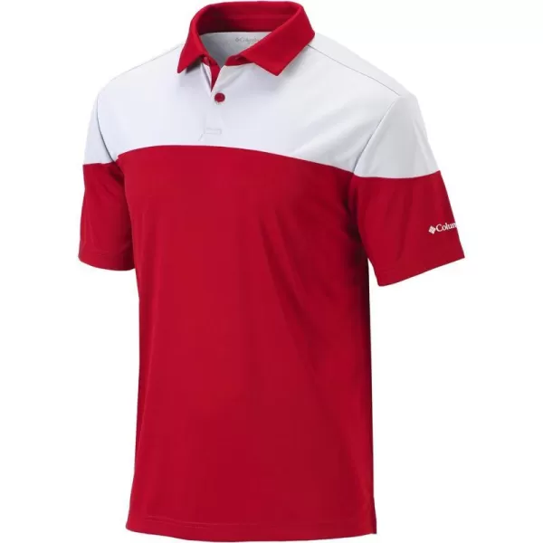 Columbia Golf Mens OmniWick Best Ball PoloIntense Red