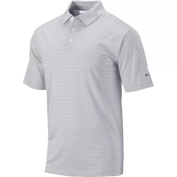 Columbia Golf Mens OmniWick Club Invite PoloCool Grey