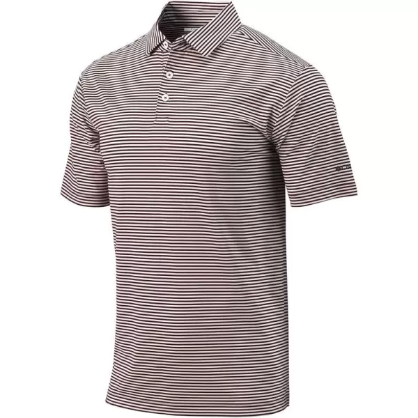 Columbia Golf Mens OmniWick Club Invite PoloDeep Maroon