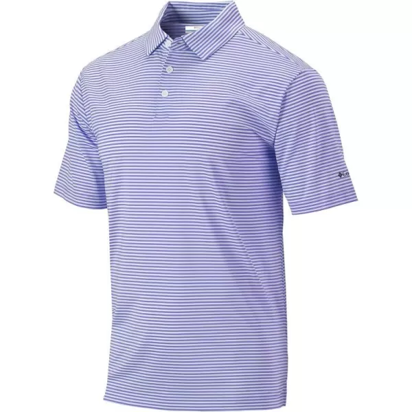 Columbia Golf Mens OmniWick Club Invite PoloFrosted Purple