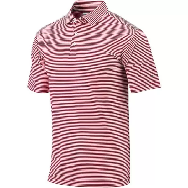 Columbia Golf Mens OmniWick Club Invite PoloIntense Red