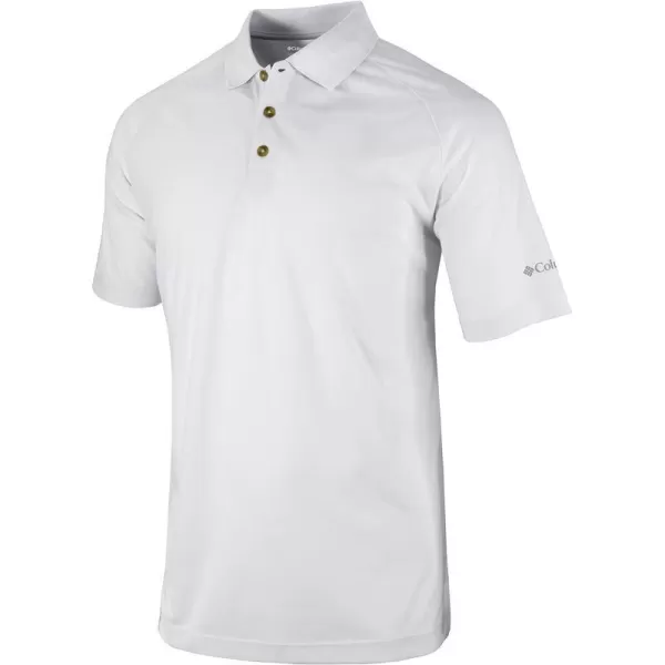 Columbia Golf Mens OmniWick Drive II PoloWhite