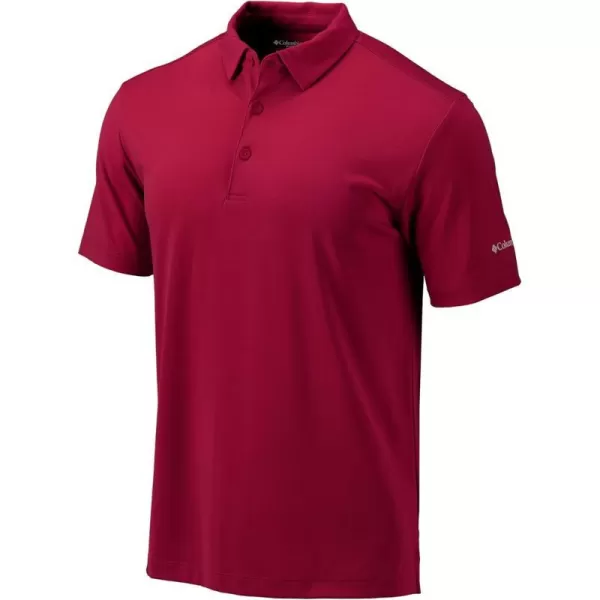 Columbia Golf Mens OmniWick Drive PoloGarnet