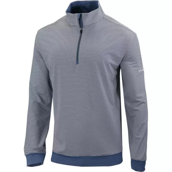 Columbia Golf Mens OmniWick Even Lie Mens 14 Zip PulloverBluestone