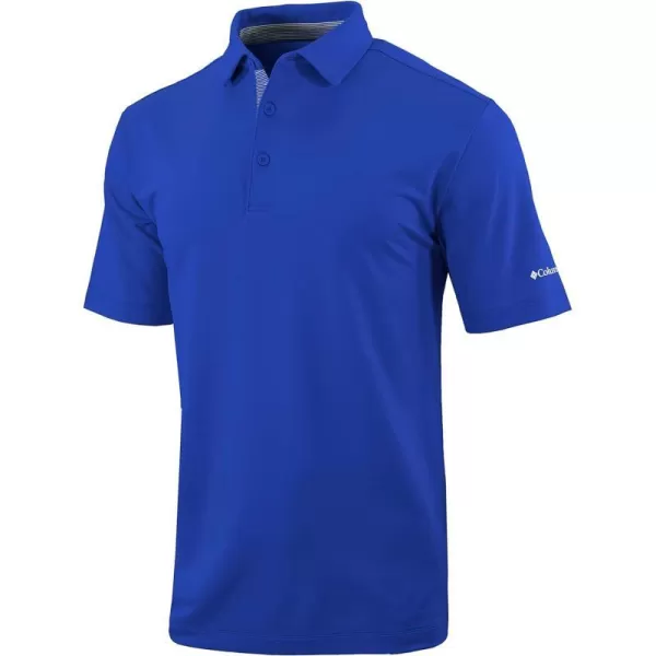 Columbia Golf Mens OmniWick Even Lie PoloAzul