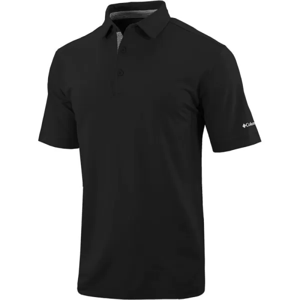 Columbia Golf Mens OmniWick Even Lie PoloBlack