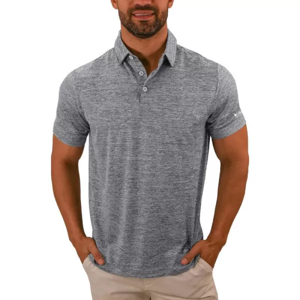 Columbia Golf Mens OmniWick Final Round PoloCool Grey
