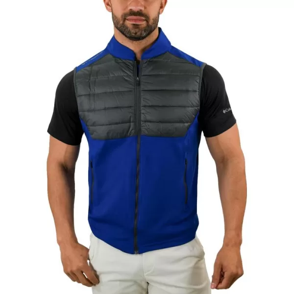 Columbia Golf Mens OmniWick In The Element Full Zip VestAzul